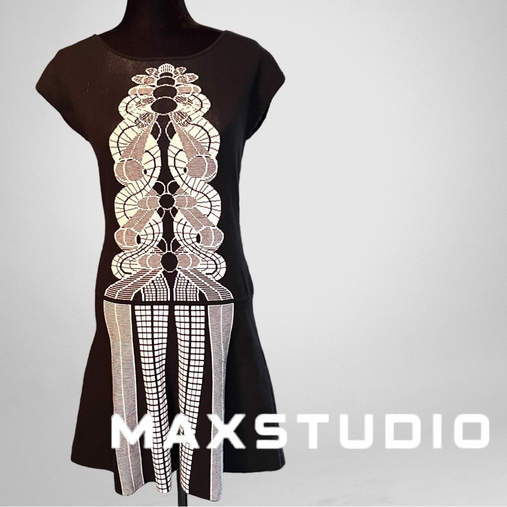 MAX STUDIO Cap Sleeve Bandage Bodycon Dress